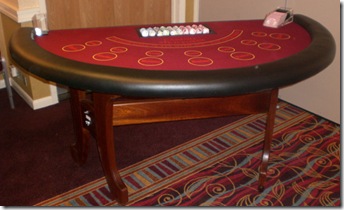 poker table hire